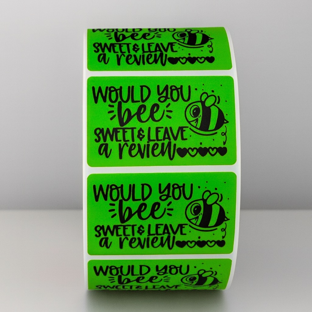 Please Leave a Review Sticker , cute thank you sticker for small business 2" - Picture 2 of 11